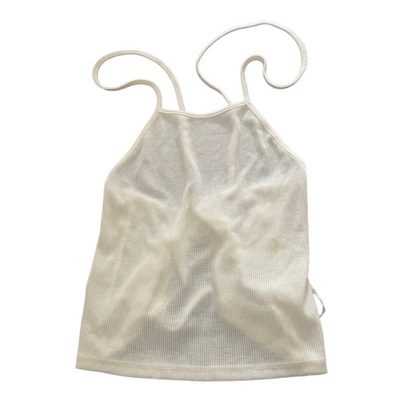 Bp Nordstrom Ribbed Tie Back Crop Tank top - Picture 7 of 12